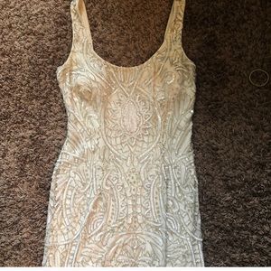 Ivory beaded dress